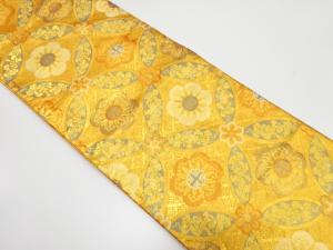 佐賀錦　七宝模様織り出し　袋帯